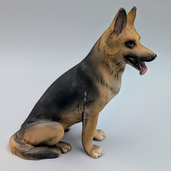 Vintage Aldon Porcelain German Shepherd Figurine: Midcentury Collectible - Picture 6 of 8